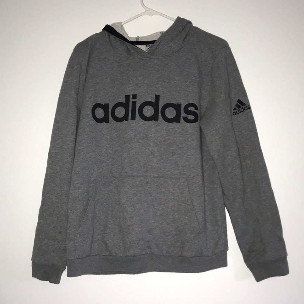 Gray Adidas Logo Sweatshirt